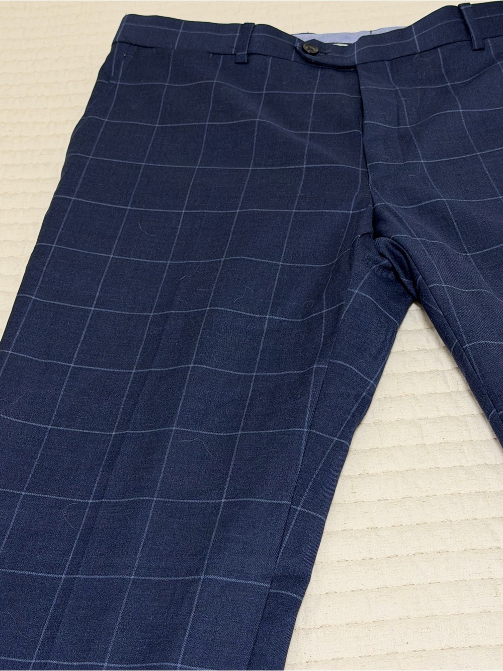 Tommy Hilfiger Navy Windowpane Dress Pants - Picture 2 of 4